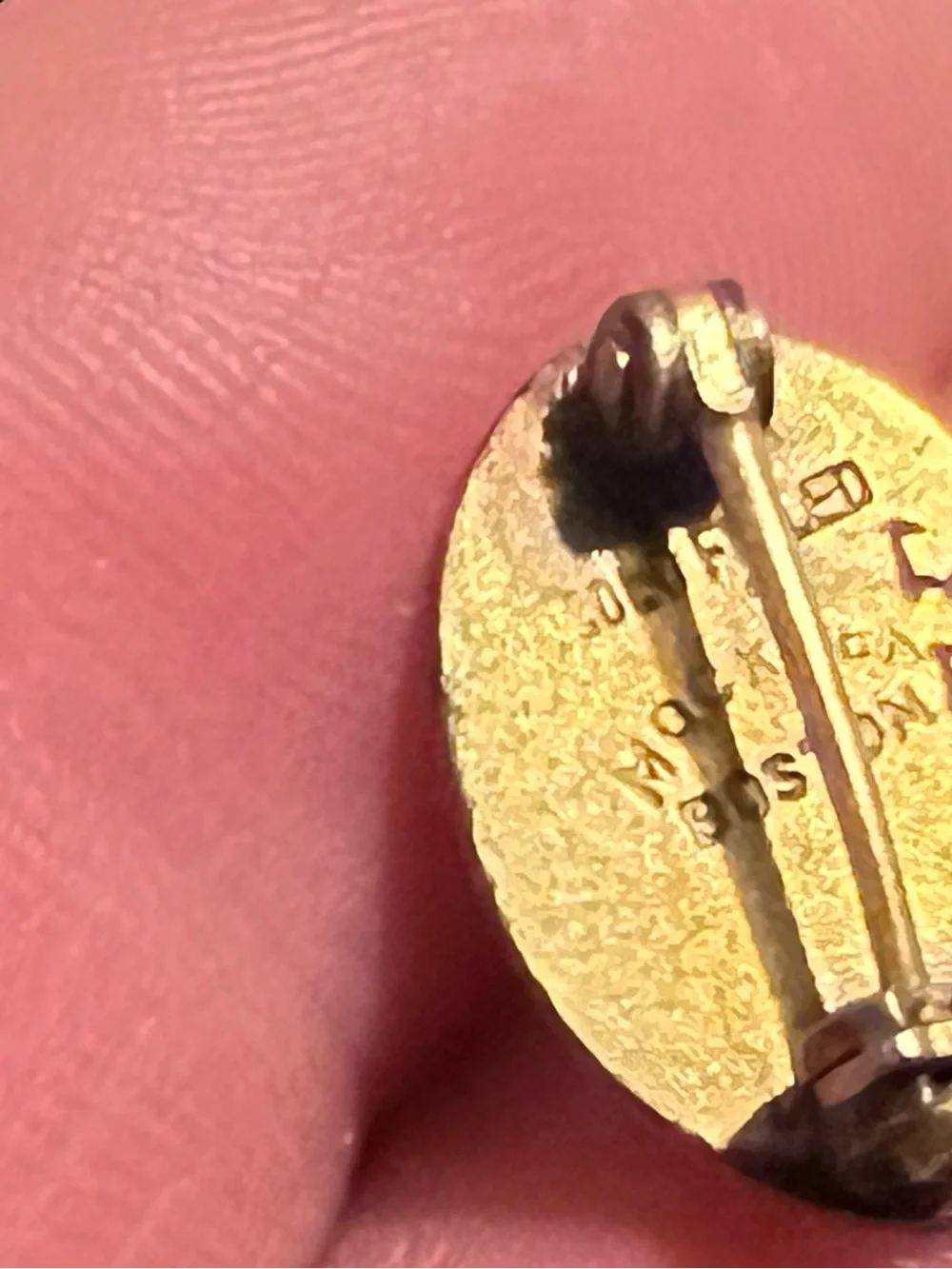 Vintage Gold filled 25th Anniversary Margarets school brooch Pin